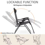 Zero Gravity Reclining Outdoor Lounge Chair