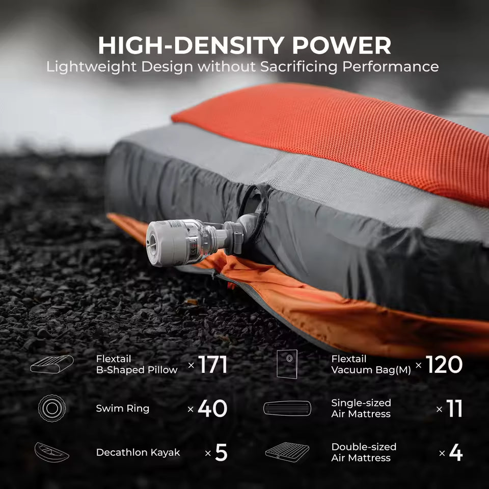 FLEXTAIL Portable Air Pump & Camping Light