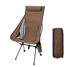 WEST TUNE Folding Camping Chair with Headrest