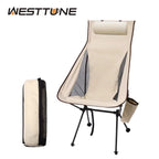 WEST TUNE Folding Camping Chair with Headrest