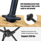 WEST TUNE Folding Camping Chair with Headrest
