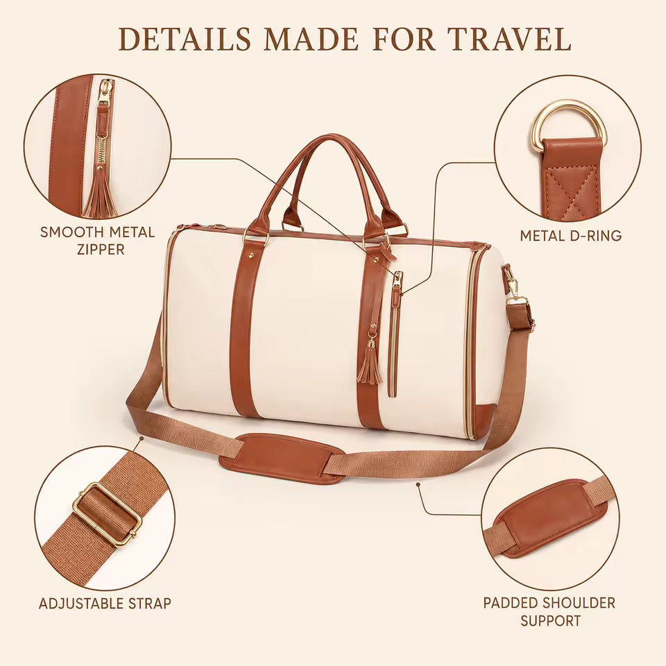 2 in 1 Convertible Garment Duffel Bag