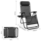 Zero Gravity Reclining Outdoor Lounge Chair