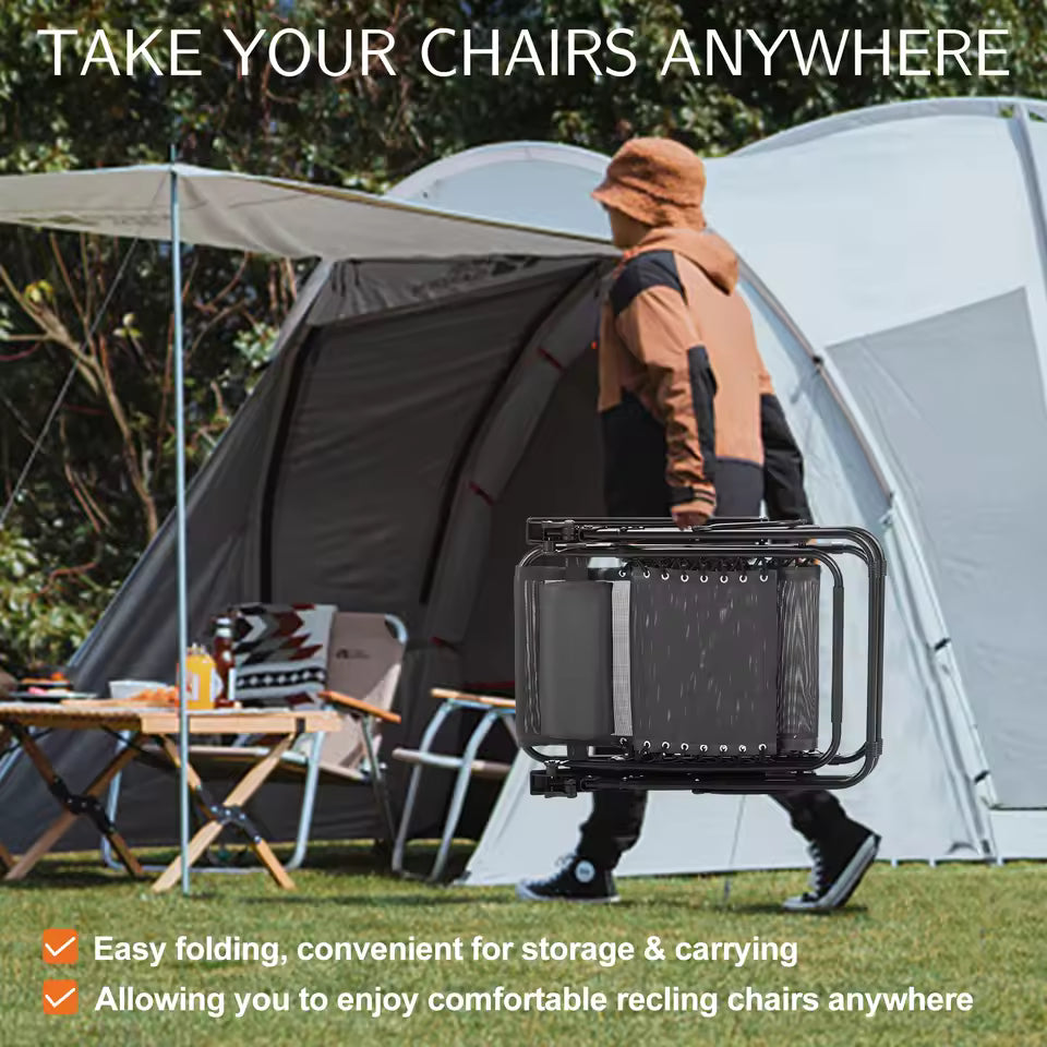 Zero Gravity Reclining Outdoor Lounge Chair