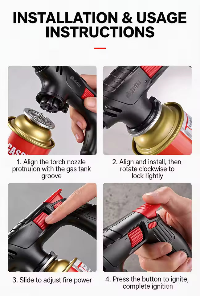 Extended Butane Torch for BBQ & Cooking